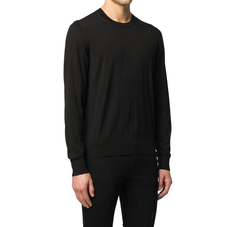 Shop Dolce & Gabbana Gragon Wool Sweater In Black
