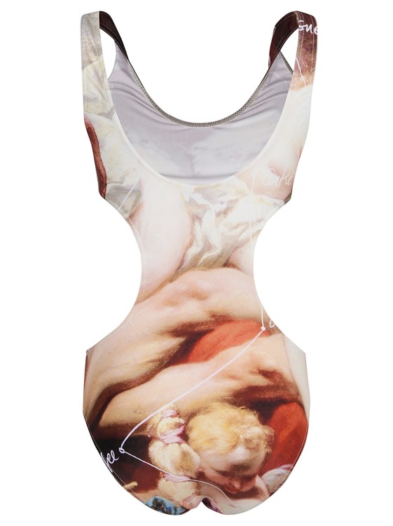 Shop Vivienne Westwood The Kiss One-piece Swimsuit In Multicolor