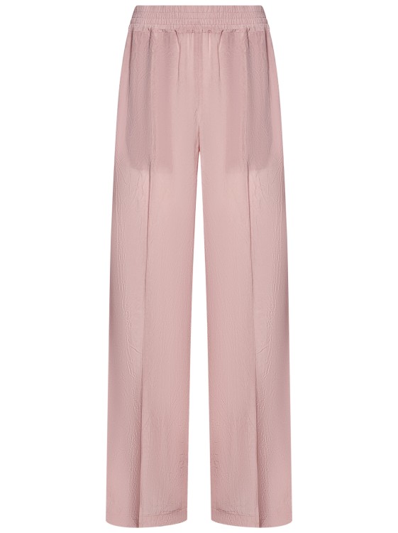 Victoria Beckham Pink Wide-leg Trousers
