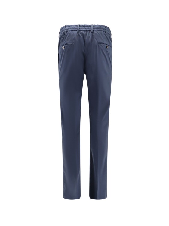 Shop Pt Torino Stretch Cotton Blend Trouser In Blue