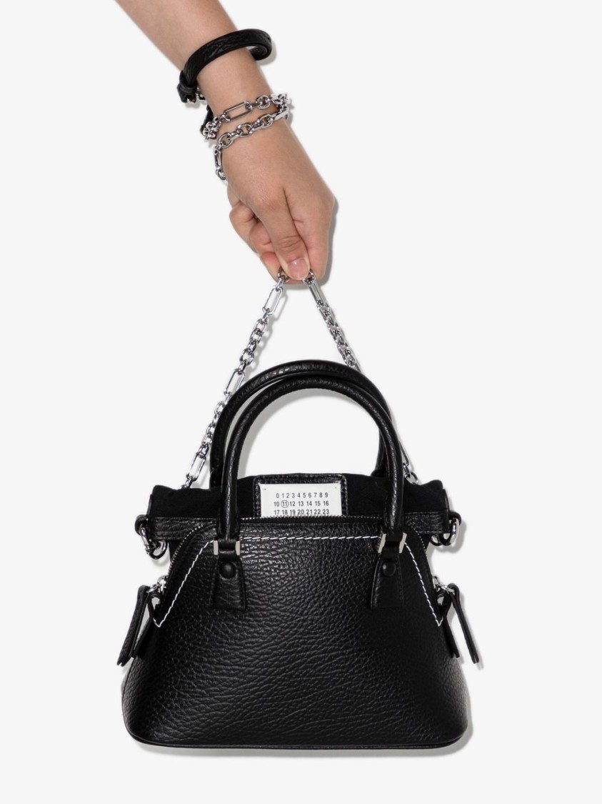 Maison Margiela 5ac Mini Tote Bag In Black