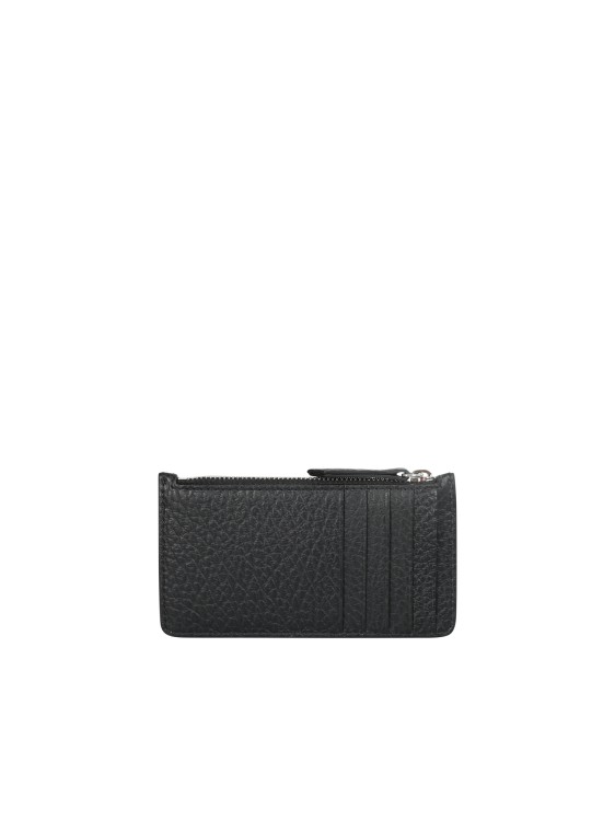 Shop Maison Margiela Zippered Cardholder By ; Made Entirely In Italy, It Boasts Of Its Iconic Logo With Fo In Black