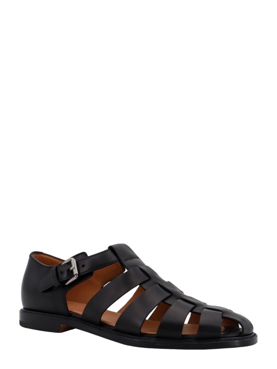 Shop Church's Leather Sandals In Black