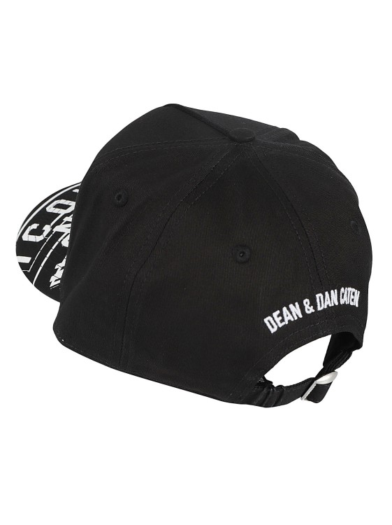 Shop Dsquared2 Jet Black Logo Print Hat