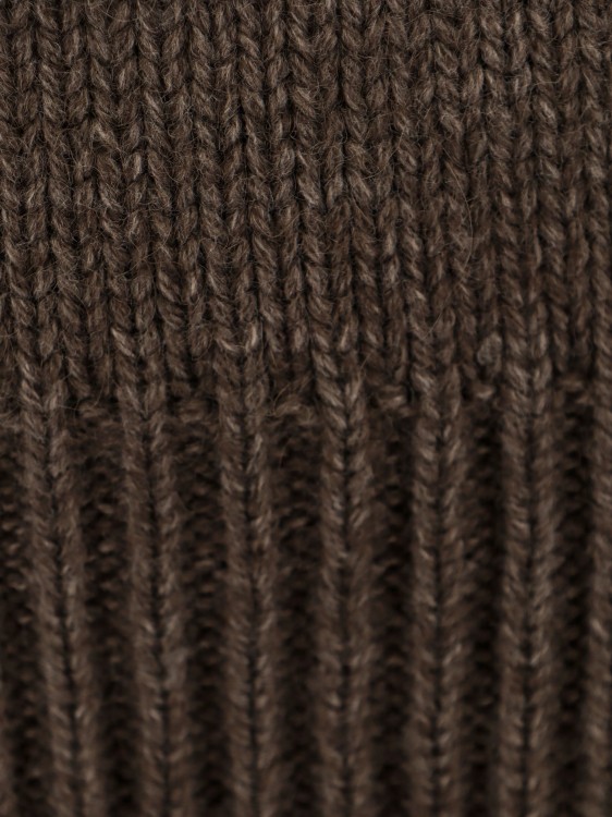 Shop Lemaire Alpaca Blend Sweater In Brown