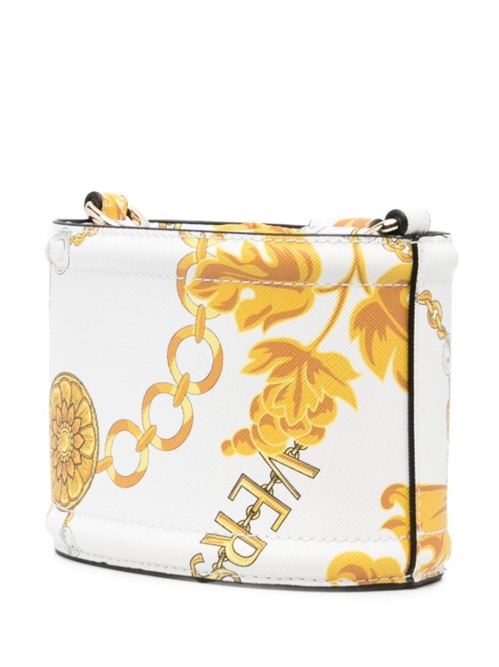 Shop Versace Jeans Couture All-over Print White Bucket Bag