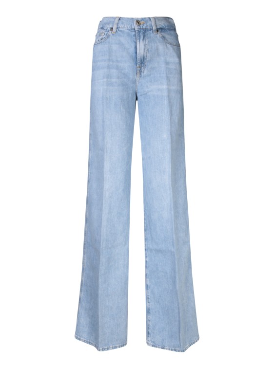 Shop 7 For All Mankind Cotton Jeans In Blue