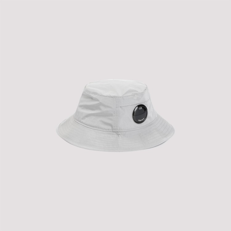 Shop C.p. Company Gray Chrome-r Bucket Hat In White