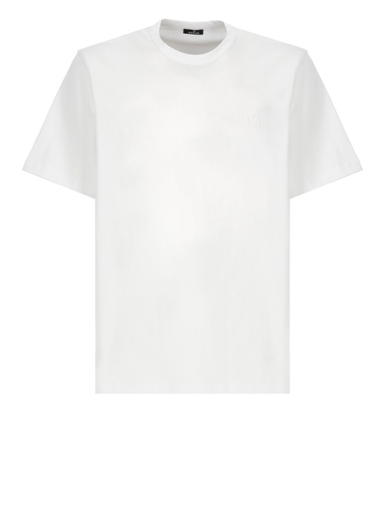 Hogan White Cotton Tshirt