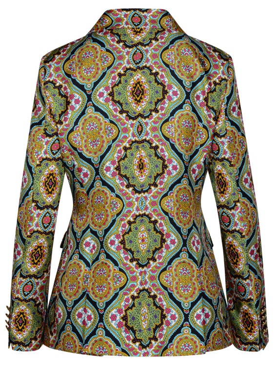 Shop Etro Multicolored Silk Blazer