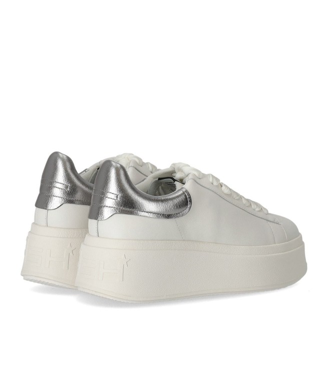 Shop Ash Moby White Silver Sneaker