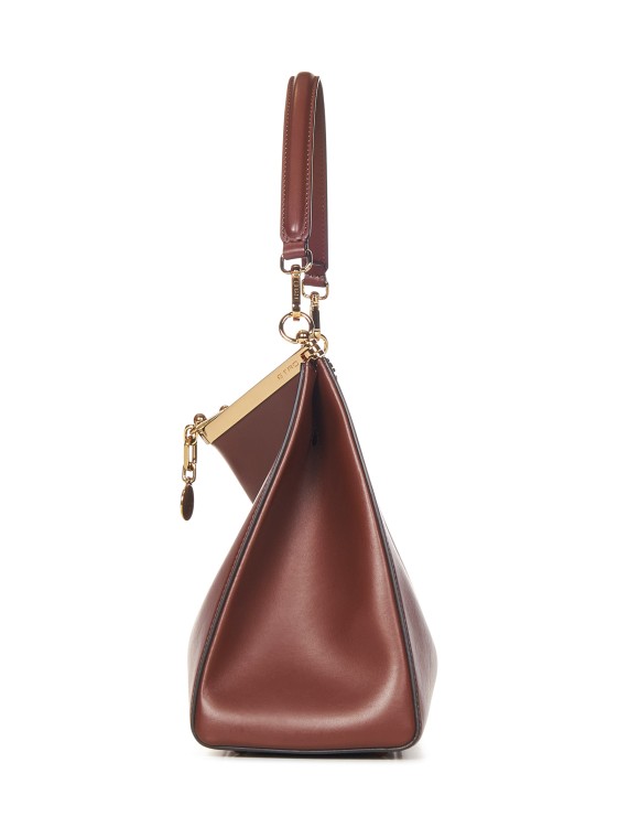 Shop Etro Large Brown Calf Leather Bag