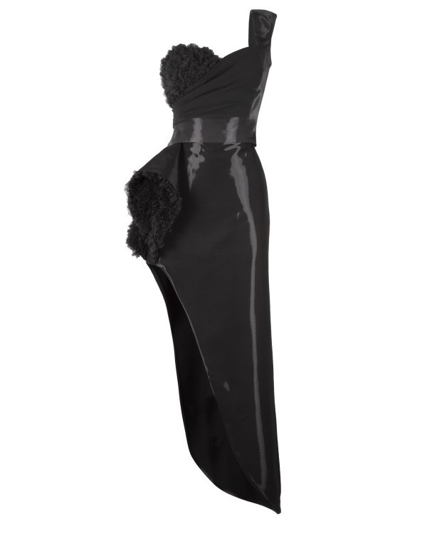 Gemy Maalouf Ruffled Detail Skirt - Midi Skirts In Black