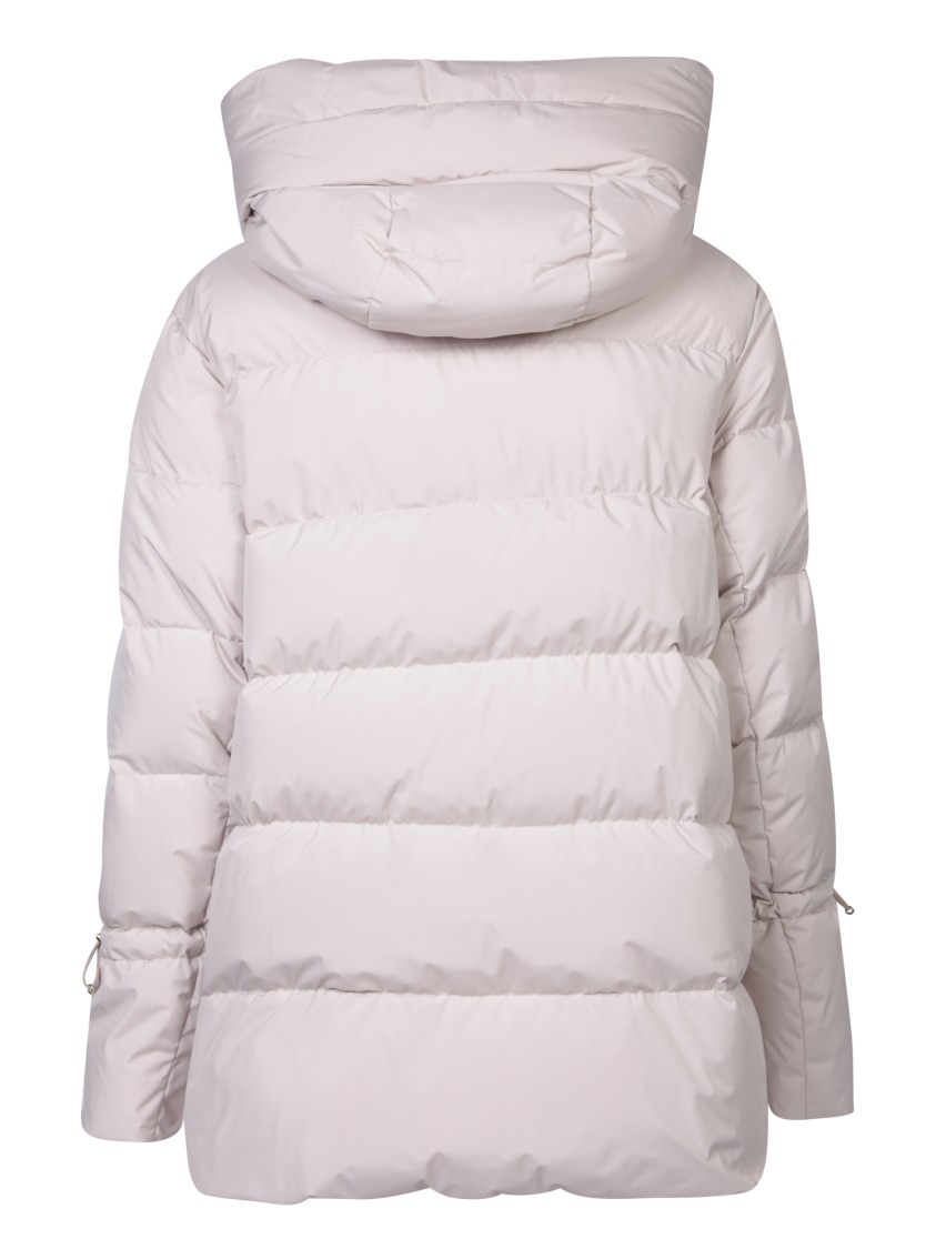 Moorer Puffer Jacket With Elegant Hood And Premium Insulation In Grey