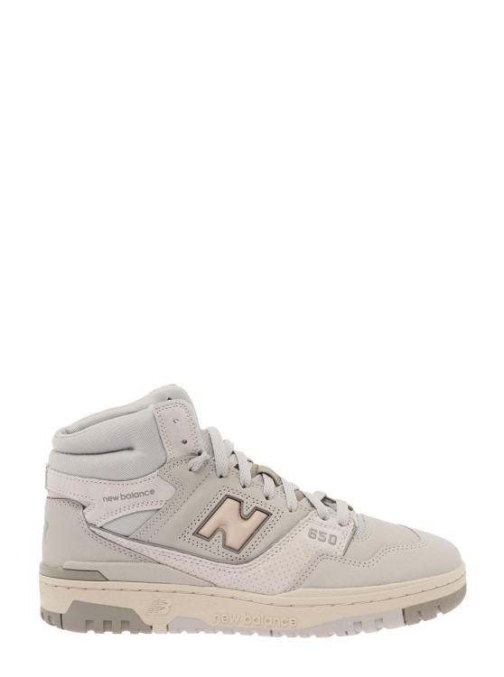 New Balance '650' Grey High-top Sneakers With N Logo In Grey
