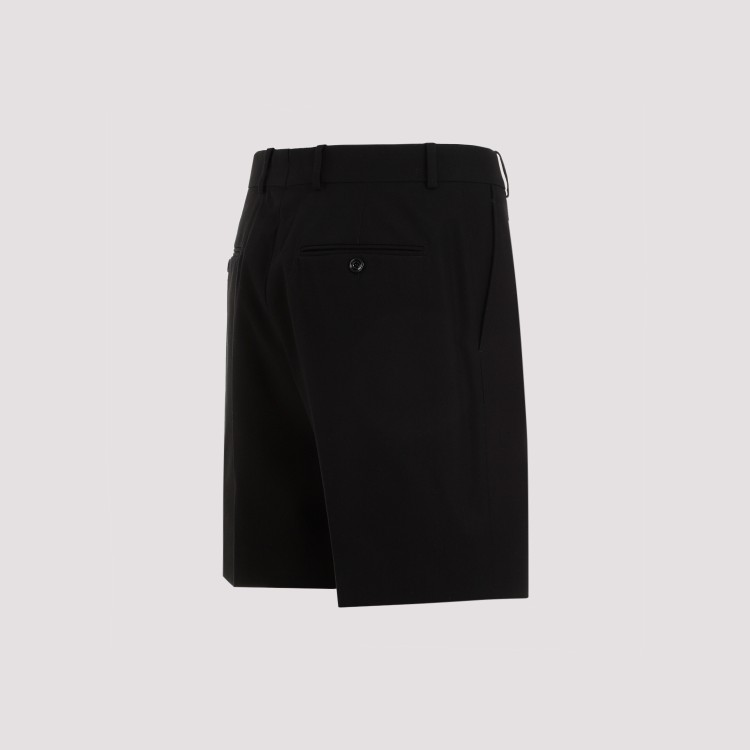 Shop Alexander Mcqueen Black Cotton Shorts
