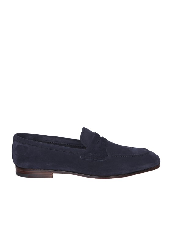 Shop Church's Suede Leather Loafer In Black