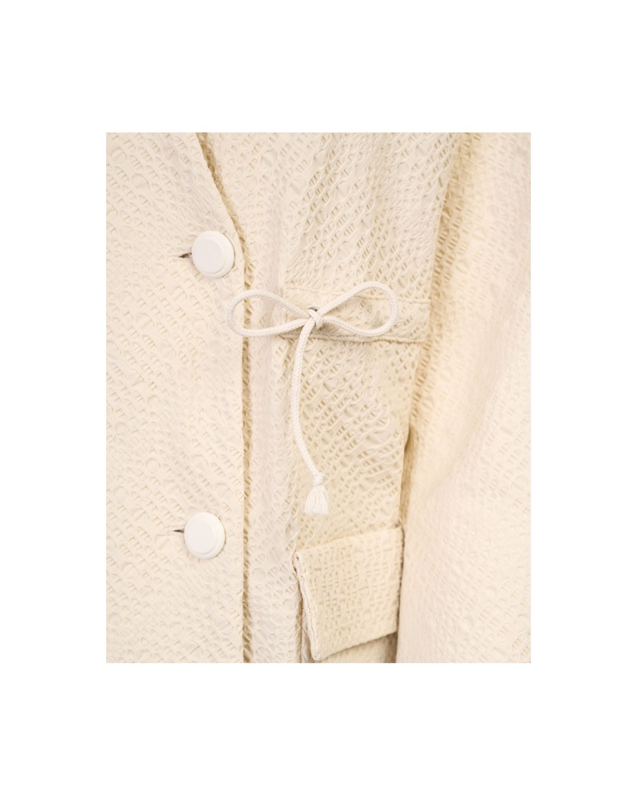 Takaturna Double-breasted Kinetic Jacket In Neutrals