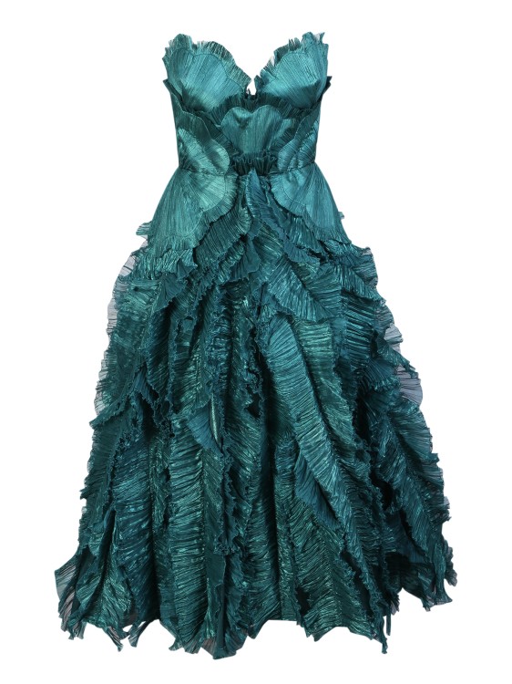 Shop Maria Lucia Hohan Teal Lunara Dress In Blue