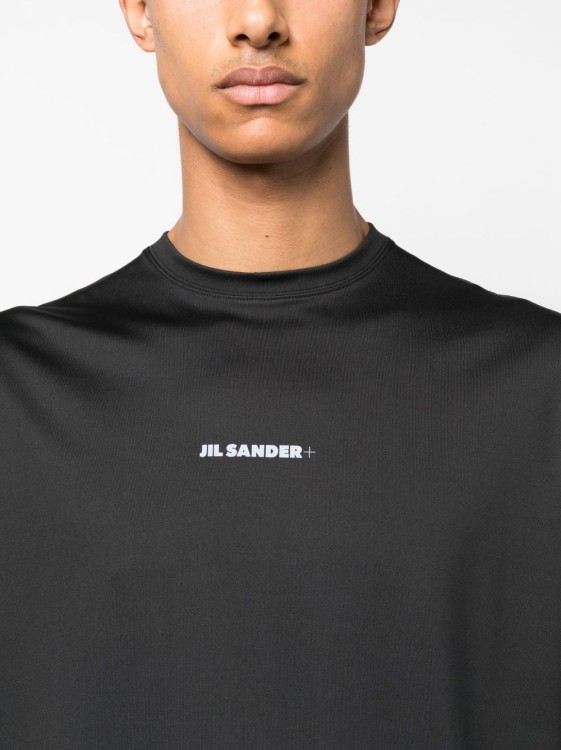 Shop Jil Sander Logo-print Performance T-shirt In Black