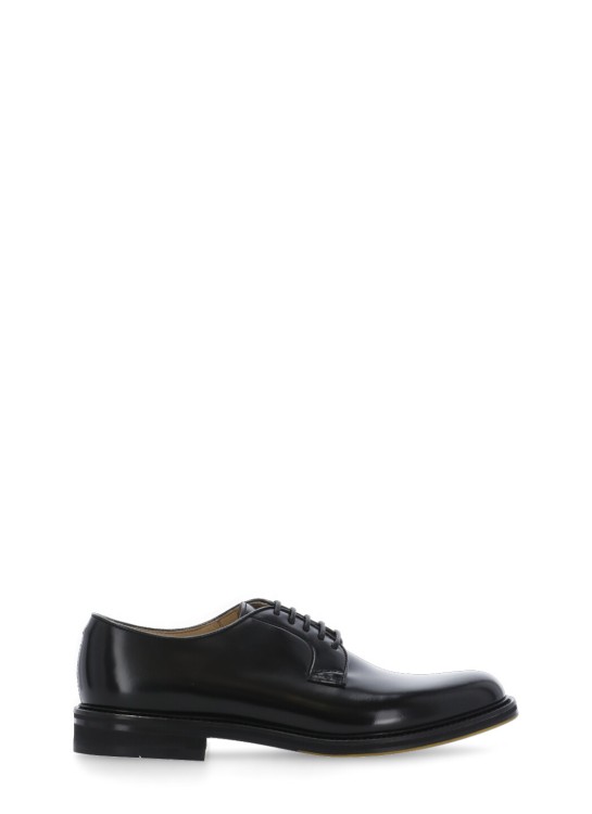Doucal's Leather Lace-up Shoes In Black