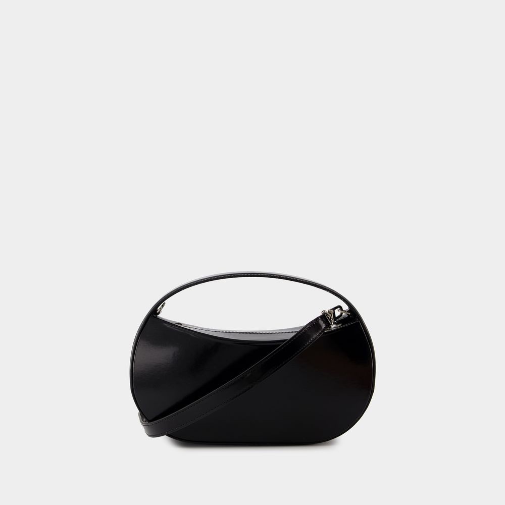 Coperni 'sound Swipe Small' Black Handbag With Logo Detail In Black