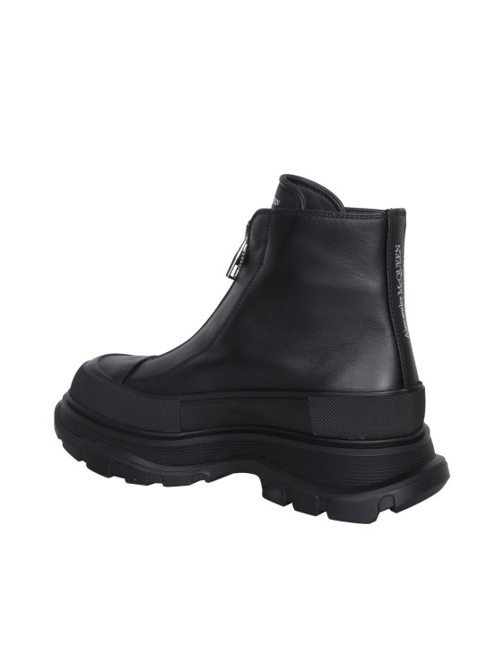 Shop Alexander Mcqueen Tread Slick Boots With Chunky Rubber Sole In Black