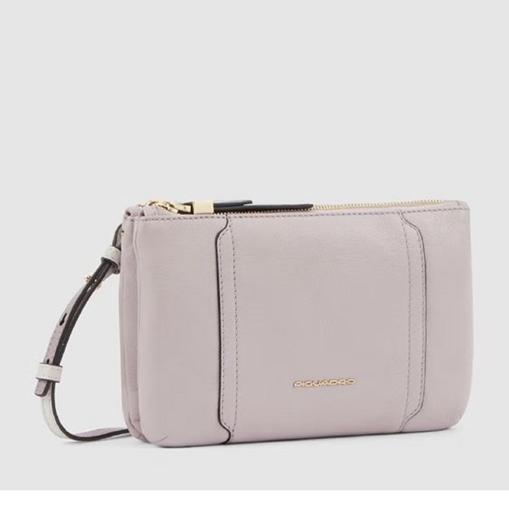 Shop Piquadro Purple Leather Clutch Bag In Pink