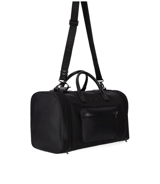 Shop Emporio Armani Black Duffle Bag