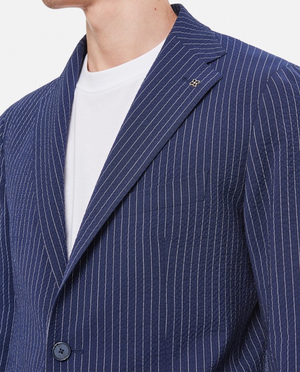 Tagliatore pinstriped single-breasted suit - Blue