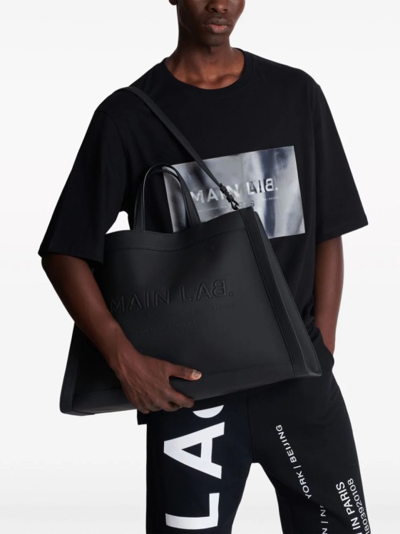 Shop Balmain Olivier's Cabas Black Bag