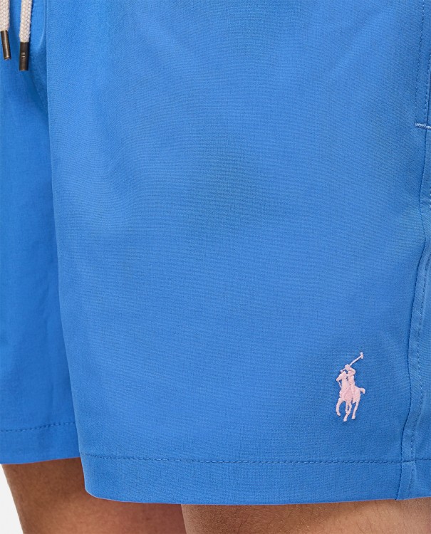 Shop Polo Ralph Lauren Mid Trunk Swimshorts In Blue