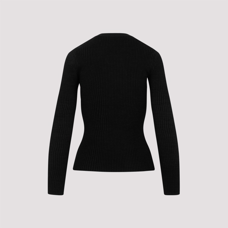 Shop Isabel Marant Black Wool Zana Sweater