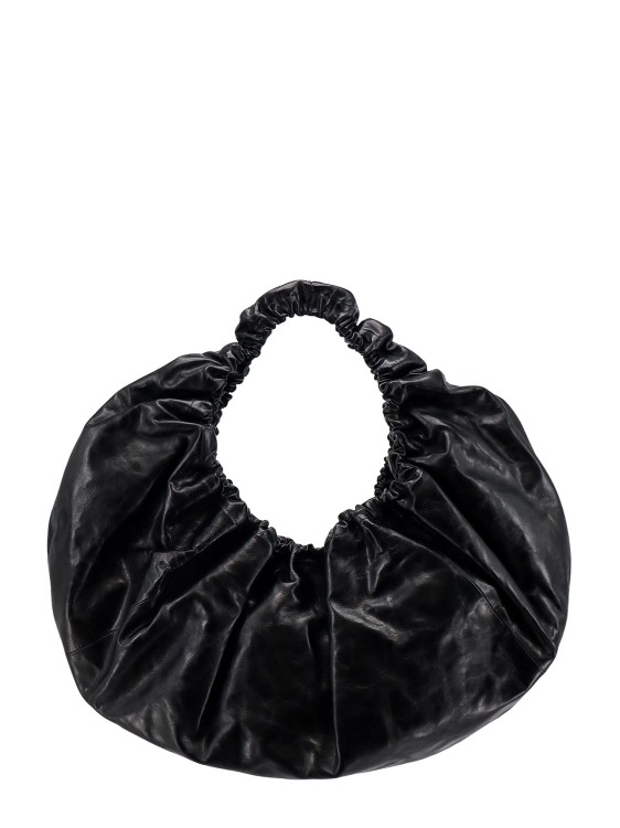 Shop Alexander Wang Craquelé Leather Large Shoulder Bag In Black