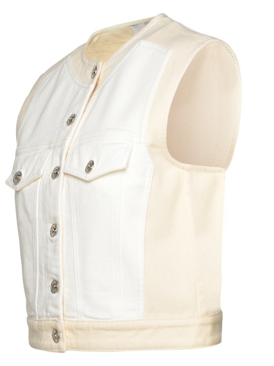 Shop Sportmax Salita' White Cotton Vest