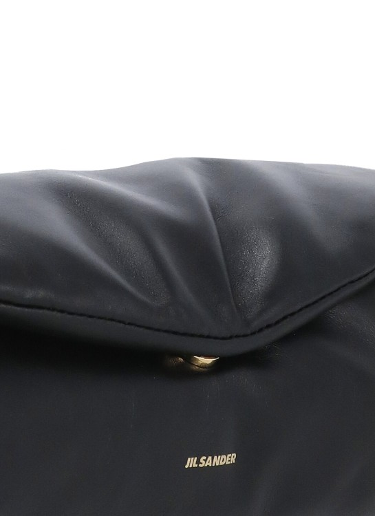 Shop Jil Sander Cannolo Shoulder Bag In Black