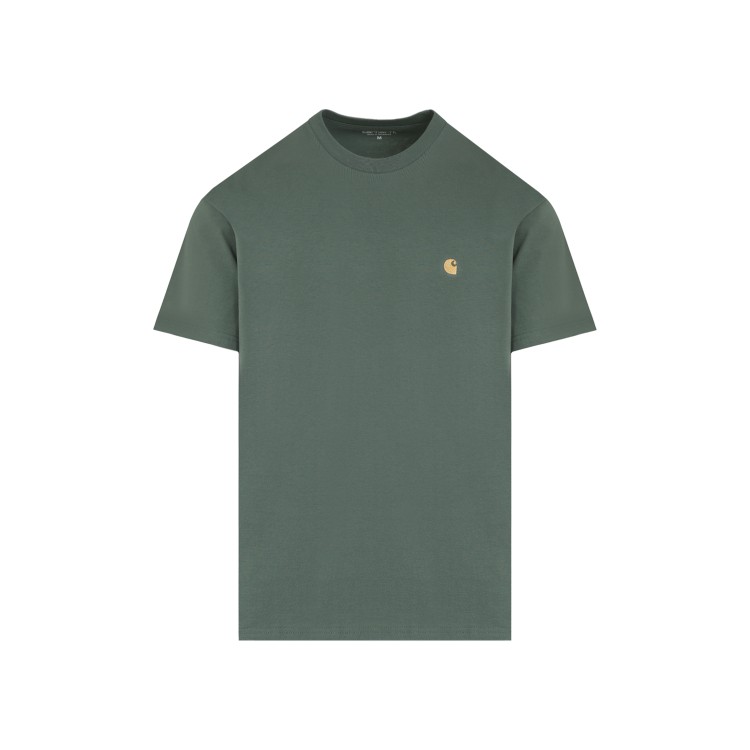 Shop Carhartt Green Cotton Chase T-shirt In Grey
