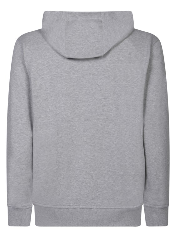 Shop Comme Des Garçons Grey Cotton Hoodie Sweatshirt