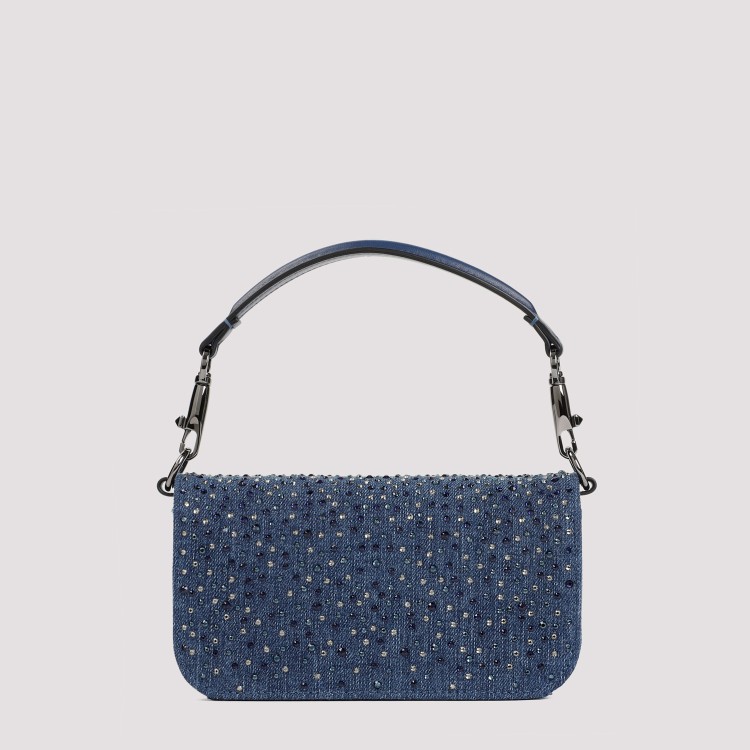 Shop Valentino Blue Locò Small Shoulder Bag