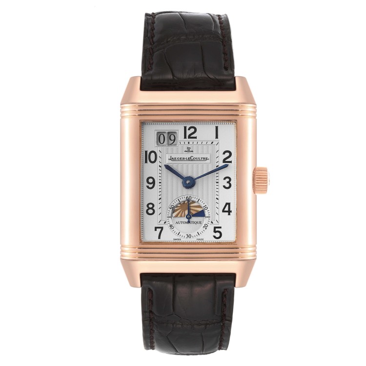 Jaeger lecoultre Grande Reverso Sun Moon Rose Gold Mens Watch