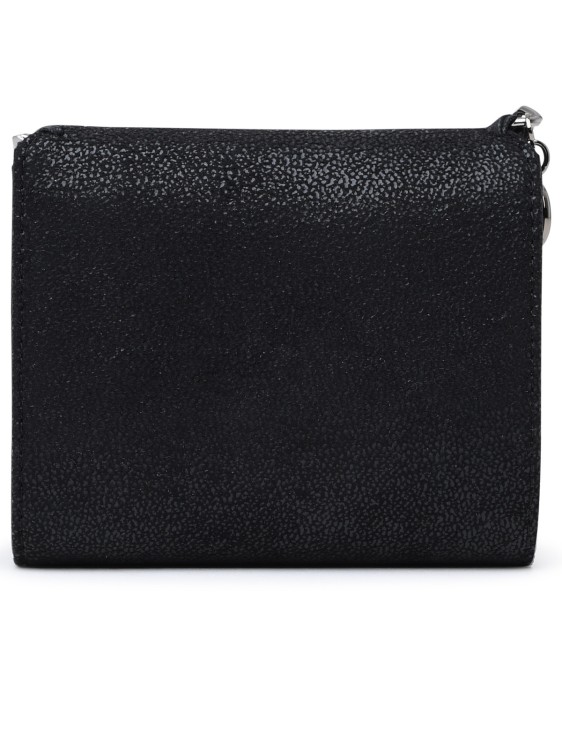 Shop Stella Mccartney Black Polyester Small Falabella Wallet