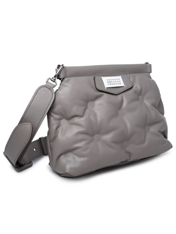 Shop Maison Margiela Glam Slam' Taupe Nappa Leather Crossbody Bag In Grey