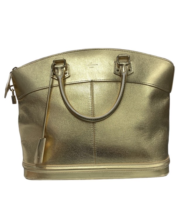 Pre-owned Louis Vuitton Gold Lockit Gm Bag