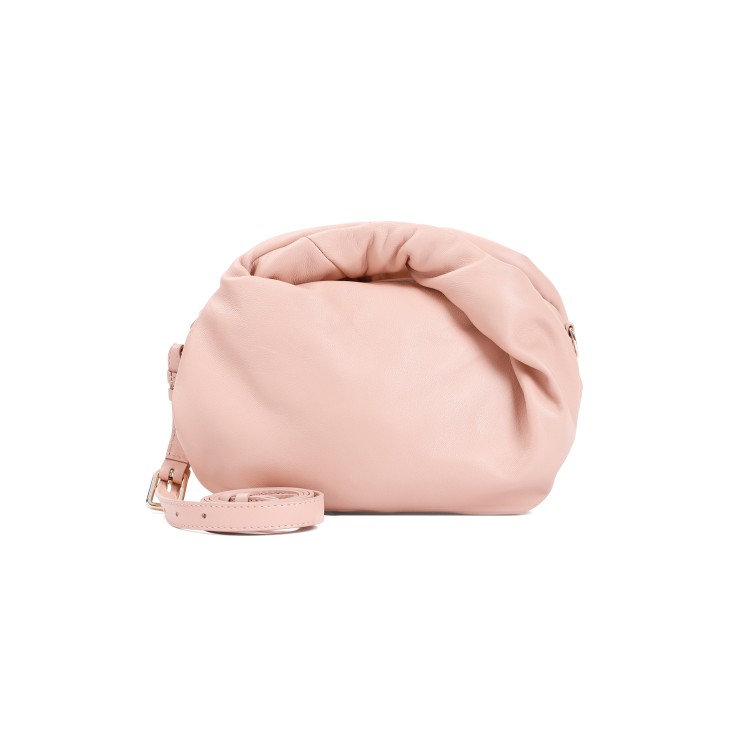 Shop Dries Van Noten Pink Nappa Leather Twist Bag In Neutrals