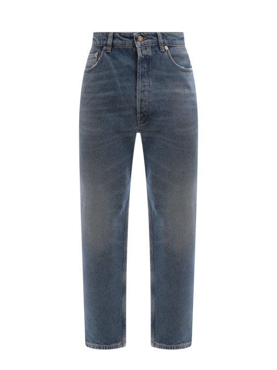Shop Golden Goose Cotton Jeans With Removable Label In Grey