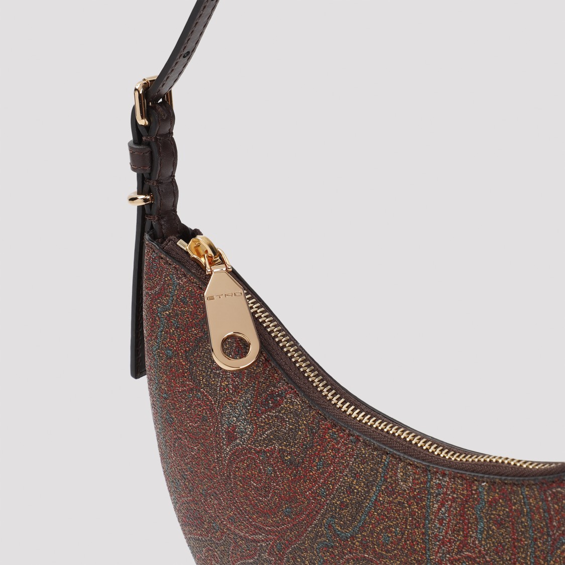 Etro Hobo Essential Small Shoulder Bag In Brown