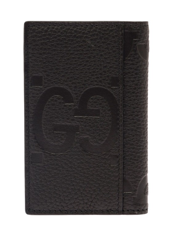 Shop Gucci Portacarte Con Jumbo Gg In Black