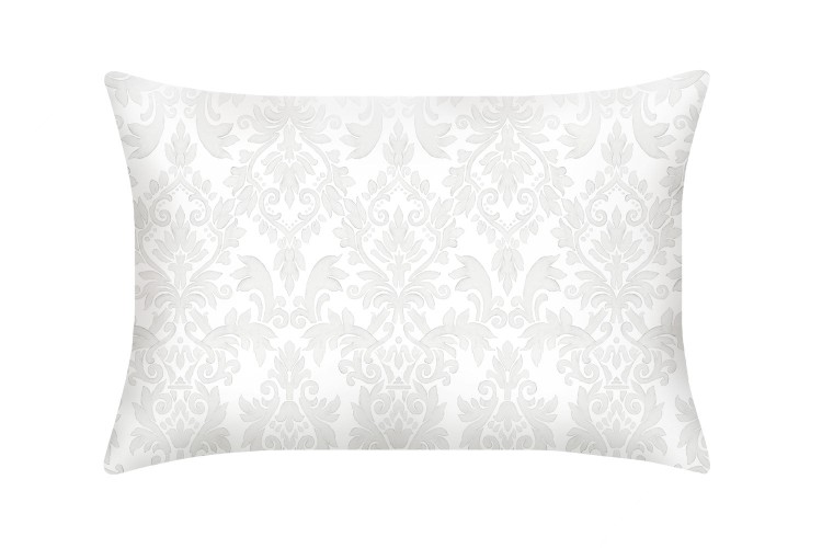 Mayfairsilk Damask Pure Silk Pillowcase In White