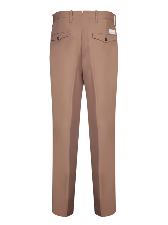 Shop Nine In The Morning Brown Tailored Trousers In Pink