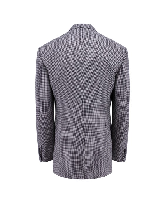 Shop Alexander Mcqueen Wool Blazer With Pied-de-poule Motif In Grey
